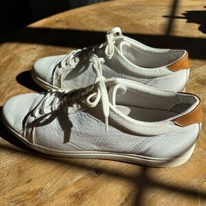Allen Edmonds Courtside White Leather Sneakers - Men’s Size 13
